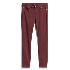 Liverpool Abe Skinny Jean Burgundy Size 10P